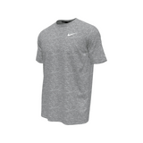 NS-NESSA589-001 Nike Swim Men s Heather Short Sleeve Hydroguard Top LightGrey Main