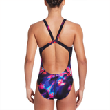 Nike Swim Women's Hydrastrong Multi Print Fastback One Piece