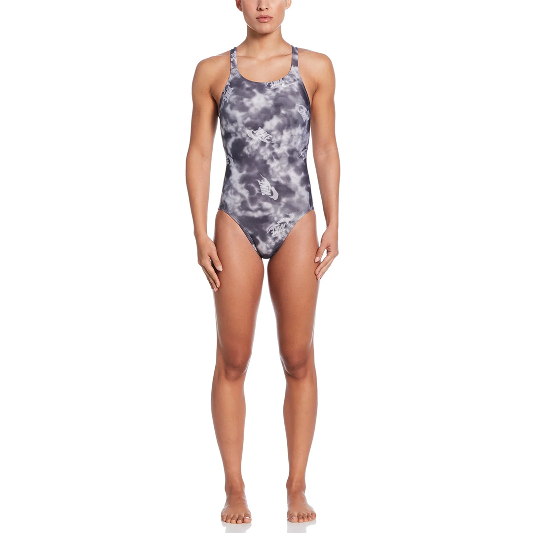 Nike Swim Women's Hydrastrong Multi Print Fastback One Piece