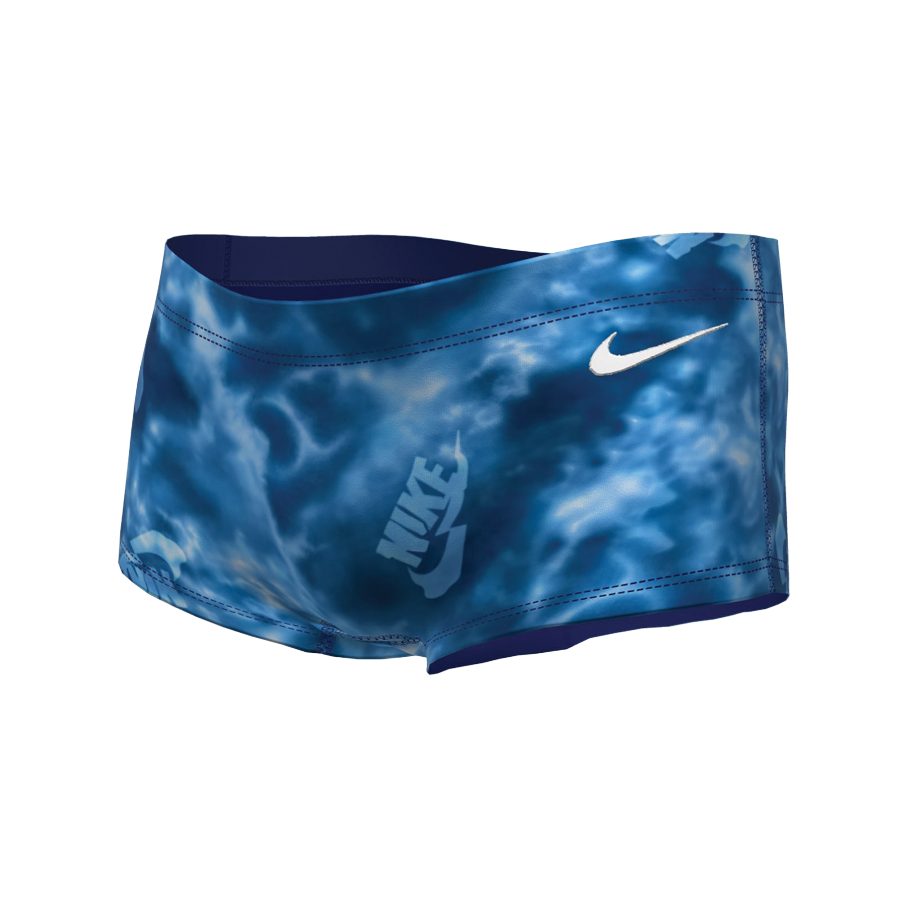 NS-NESSF023-400 Nike Swim Men s Hydrastrong Multi Print Blue Square Leg Brief Main Side1