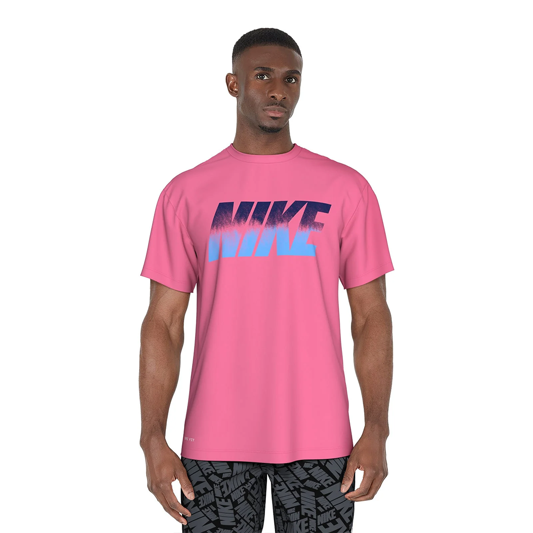 Nike Swim Men's Ocean Merge Short Sleeve Hydroguard Top