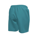 Teal shorts on a white background