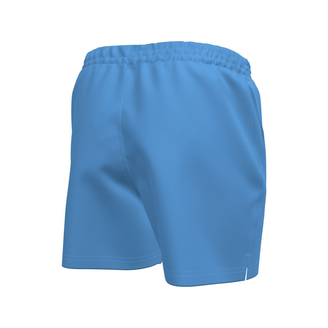 Blue shorts on a white background