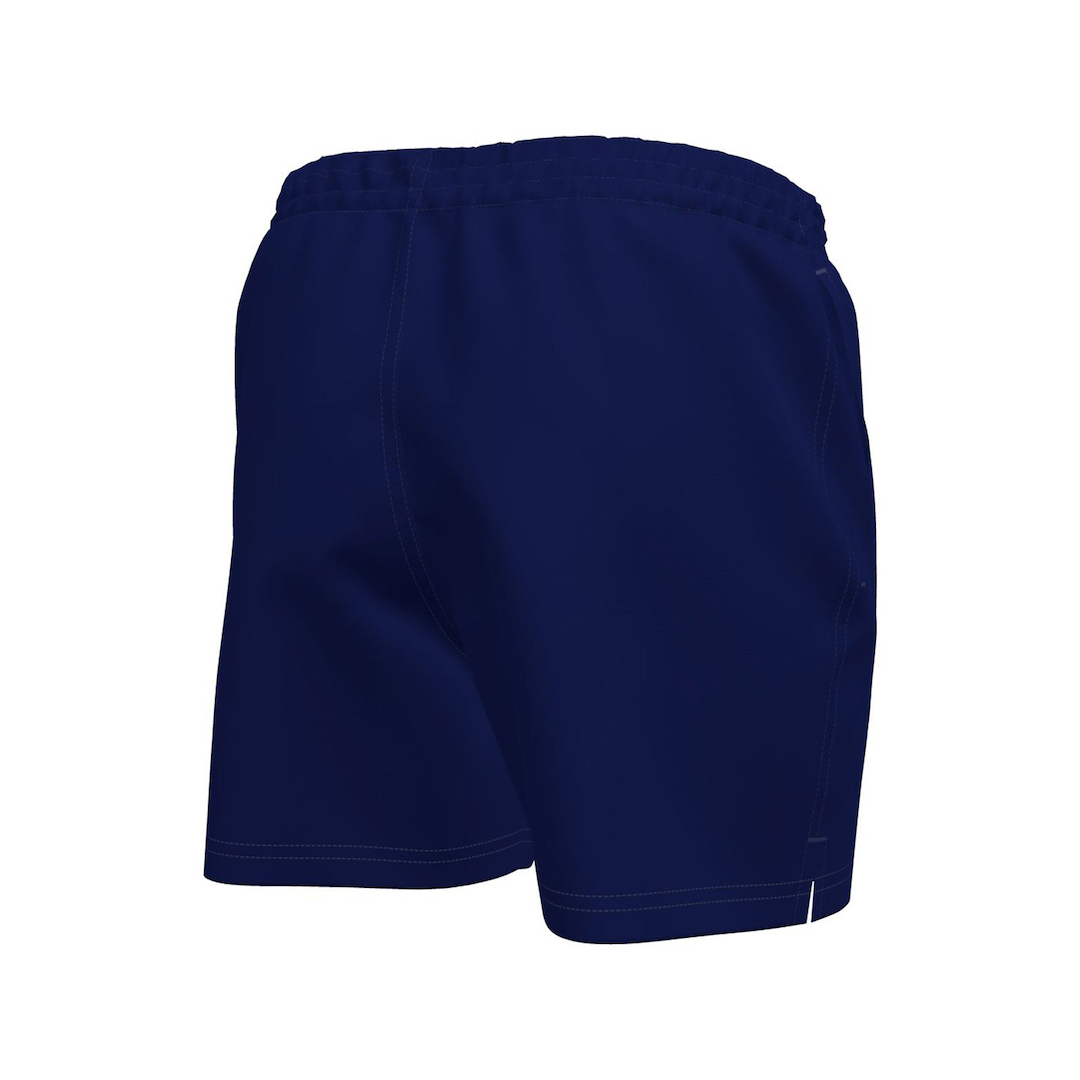 Navy blue shorts on a white background
