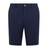 Navy blue shorts on a white background