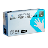 Saniflex Vinyl Gloves - Powder Free