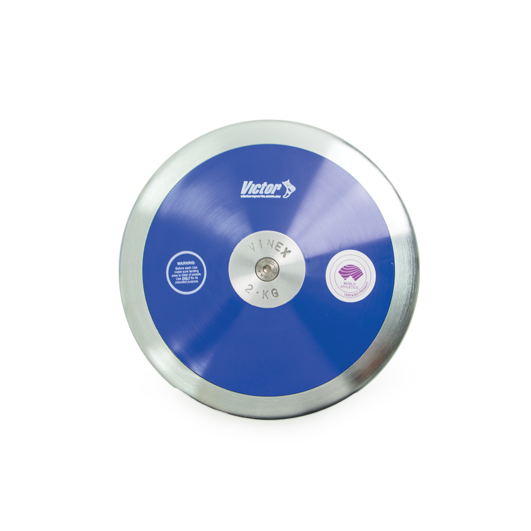 VATHDS2- Victor Discus Lo Spin Steel Rim 2kg Blue Main