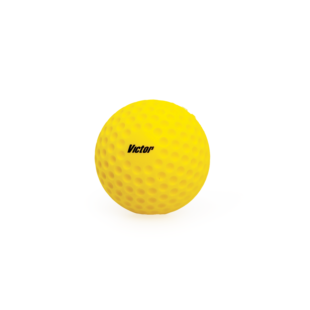 Yellow Victor ball on a white background