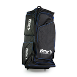 VCRBD Victor Cricket Bag Deluxe Big Carry Bag Blue Black Side Angle