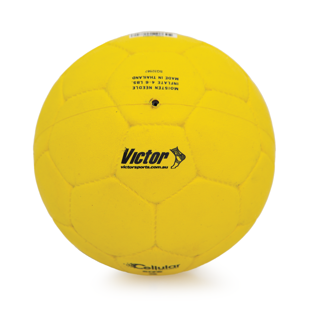 VHBC3 Victor Handball Cellular Yellow Size 3 Yellow Logo