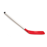 Hockey stick with red blade on a white background