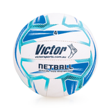 VNBPWH4 Victor Netball Pro Blue Cyan And White Main