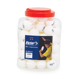 VTTBBW Victor Table Tennis Balls Bucket 5 Dozen Bucket Of 60 White Main