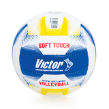 VVBST Victor Volleyball Soft Touch Blue White And Yellow Official Weight And Size Logo