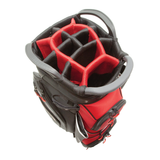 Optima Golf Bag Champion Cart Black Red Top