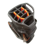 Optima Glory Cart Bag Black Orange Top
